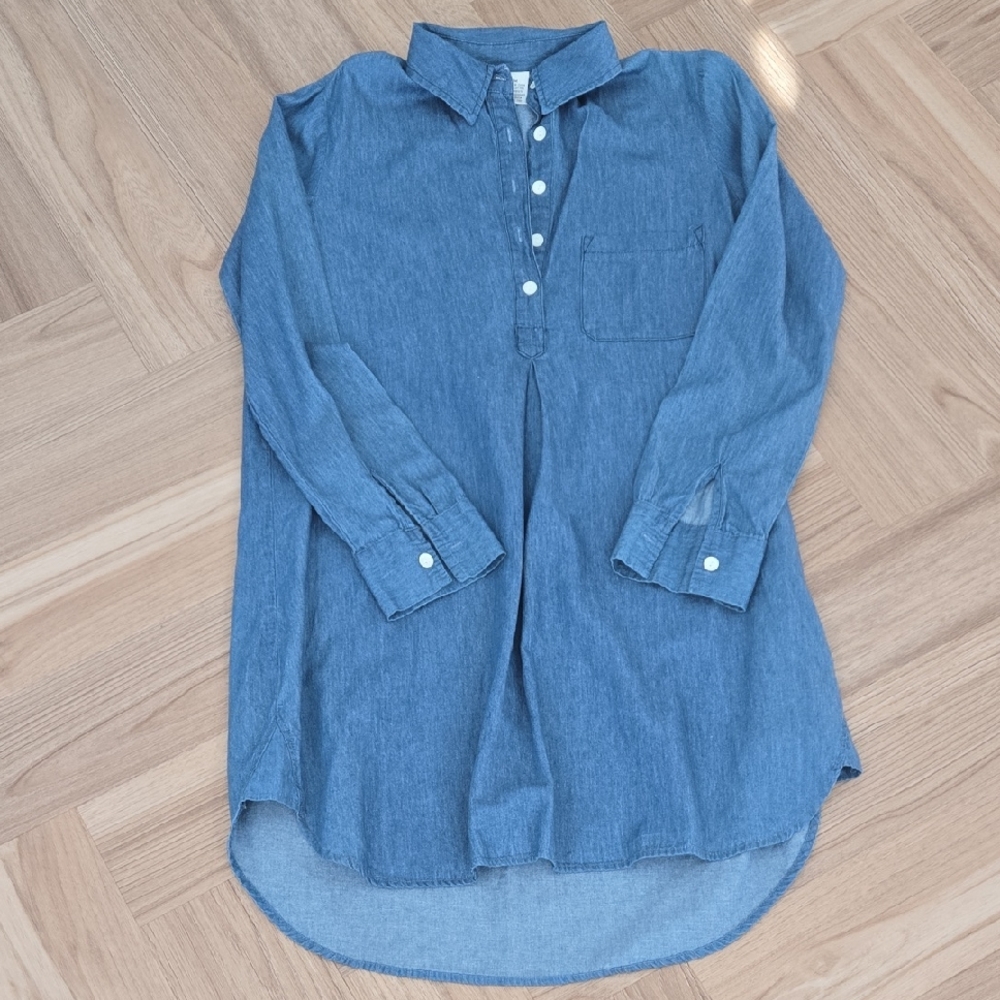 Mimi Chica Blue Denim Shirt Dress